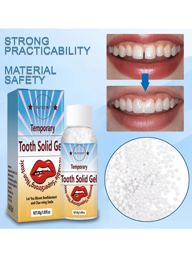 Rozino Temporary Tooth Solid Gel, Moldable Tooth Filling Repair Kit, Dental Care Kit Fixing The Missing and Broken Replacements, DIY Natural Filling Fake Teeth,Smile Confidently Again - Image 2